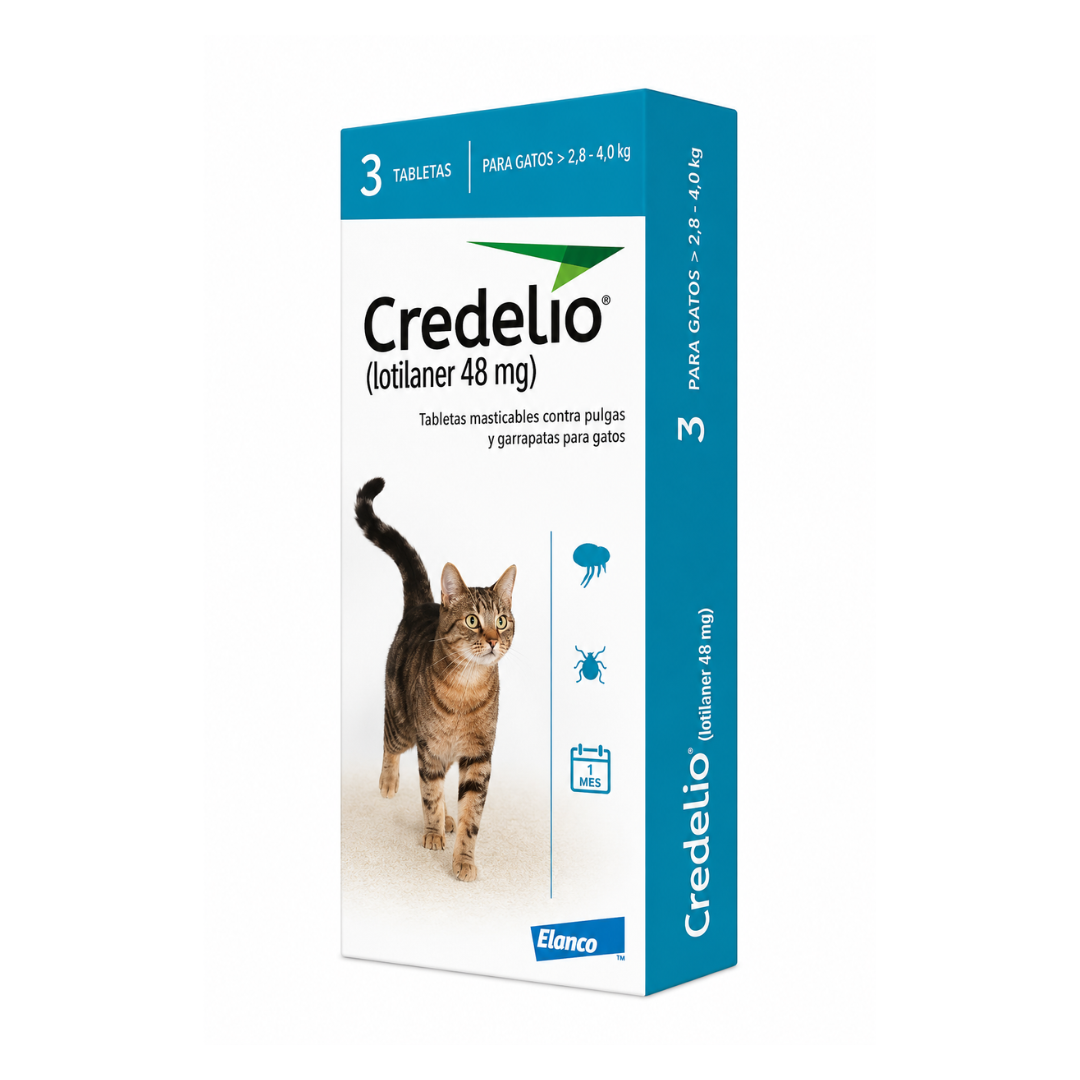credelio gato hasta 8k Credelio Gatos - 3 Tabletas 2.1 a 8.0 kg - Imagen 1