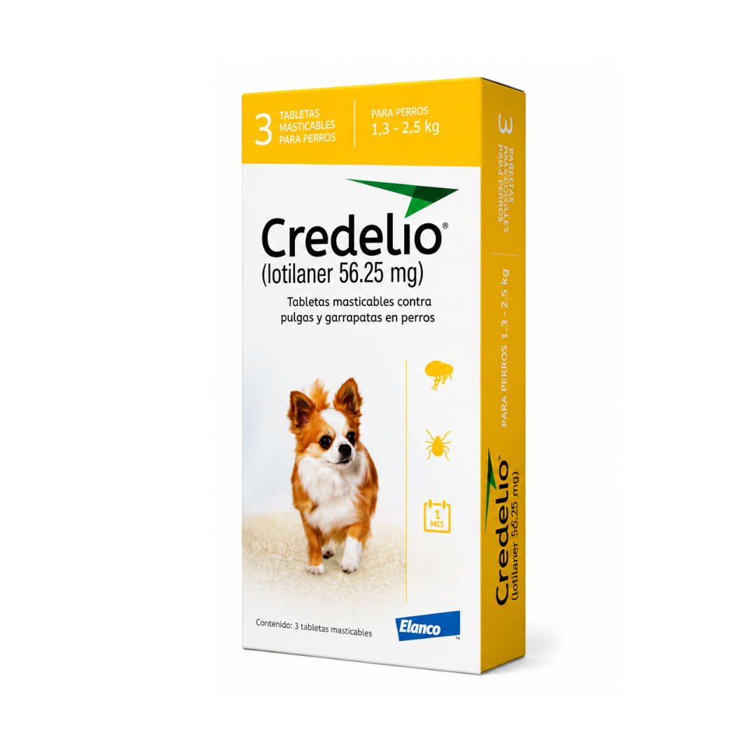 credelio 1-2k Credelio Perros – 3 Tabletas 1.3 a 2.5 kg - Imagen 1