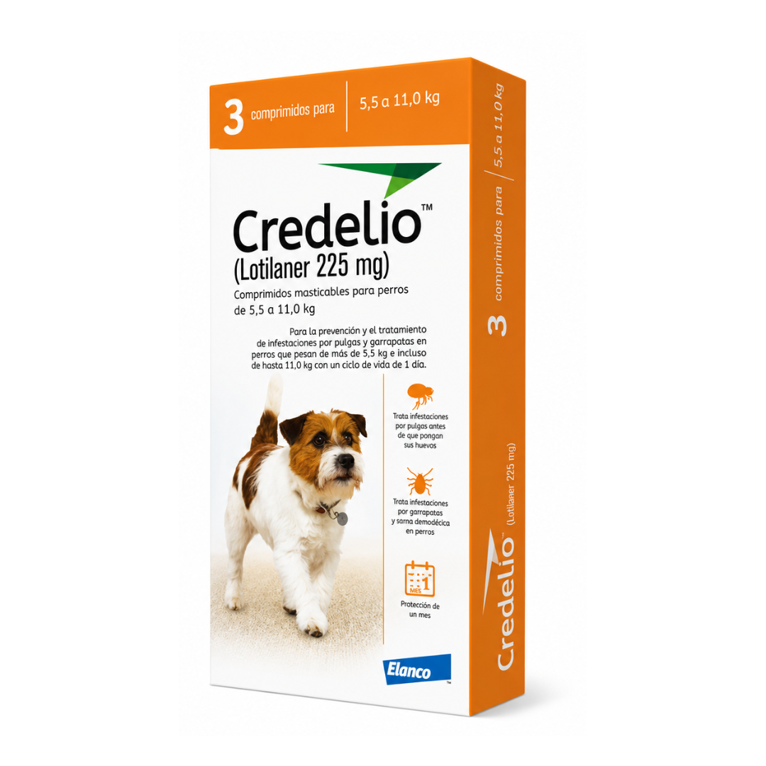 redelio naranja Credelio Perros – 3 Tabletas 5.5 a 11 kg - Imagen 1