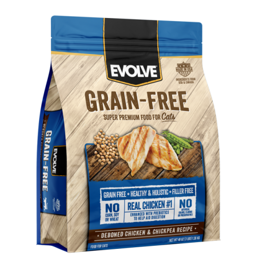 [639052 EVO] EVOLVE CAT GRAIN FREE CHICKEN - POLLO 3 LB - 1.36 KG